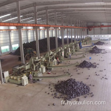 Machine horizontale de briquette de presse de matériaux de ferraille en acier